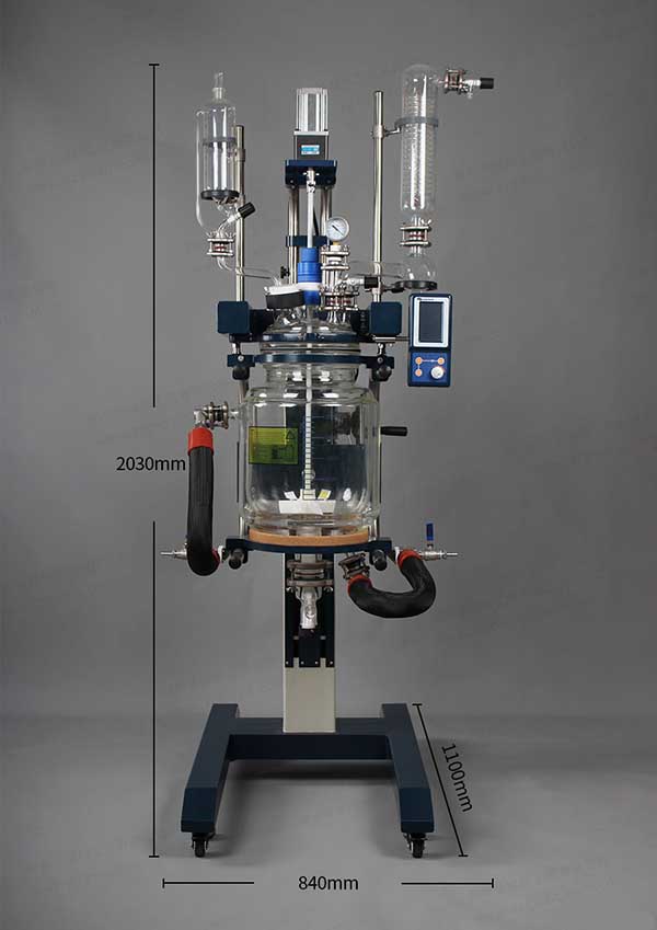 高硼硅玻璃反應(yīng)釜組成部件，工作原理